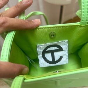 Double Mint Green small Telfar Clemens shopping tote bag